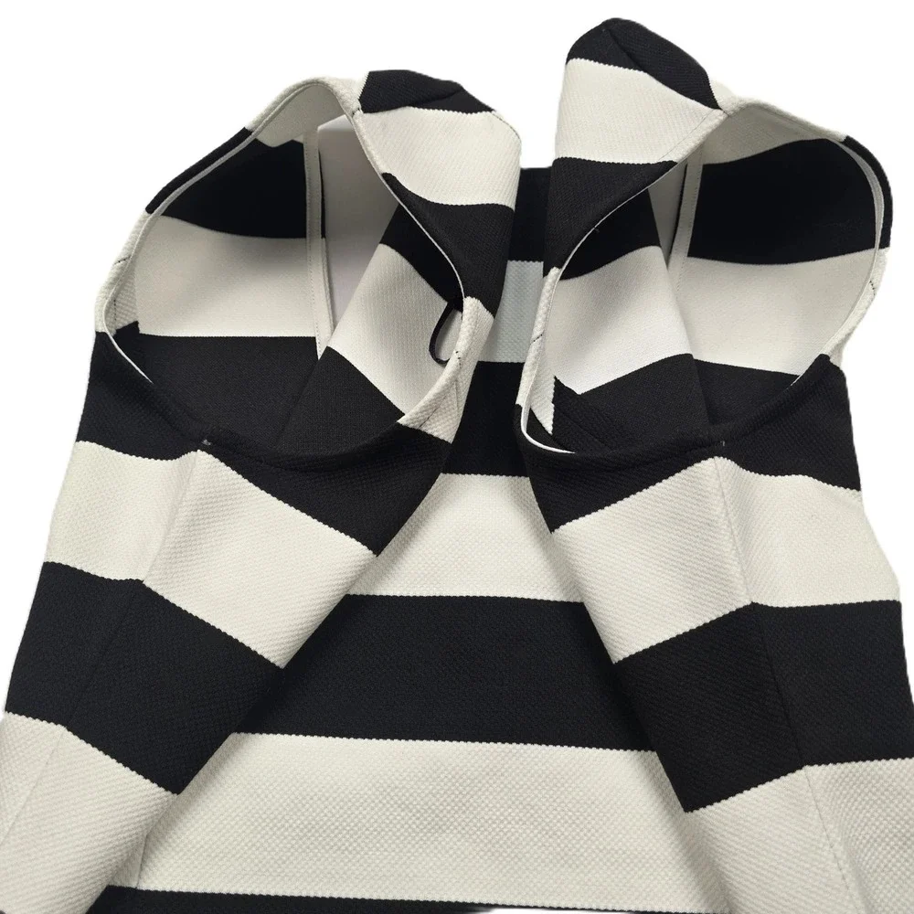 Michael Kors Sleeveless Striped Scoop Back Shift Dress Size PM - Picture 8 of 16